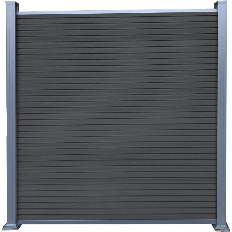 WAREN WPC-Steckzaun-Set 175x180 cm, Farbe CHARCOAL