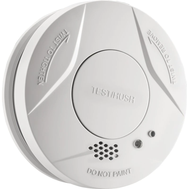 Wiltec Rauchmelder 3 V, 10 Jahre wartungsfrei, mit HUSH-Funktion