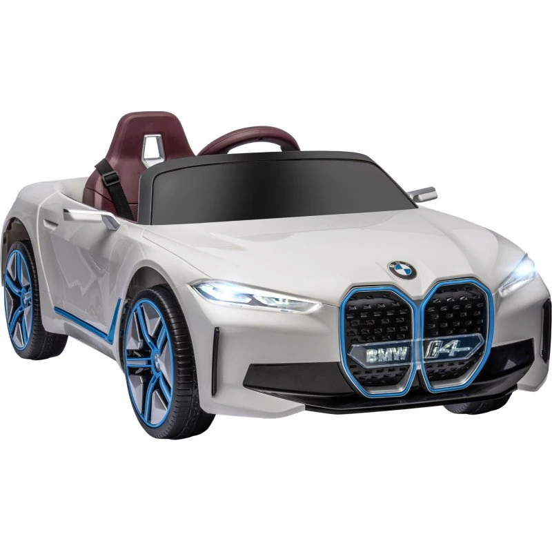 BMW i4 Elektroauto für Kinder 3-5 Jahre, Weiß