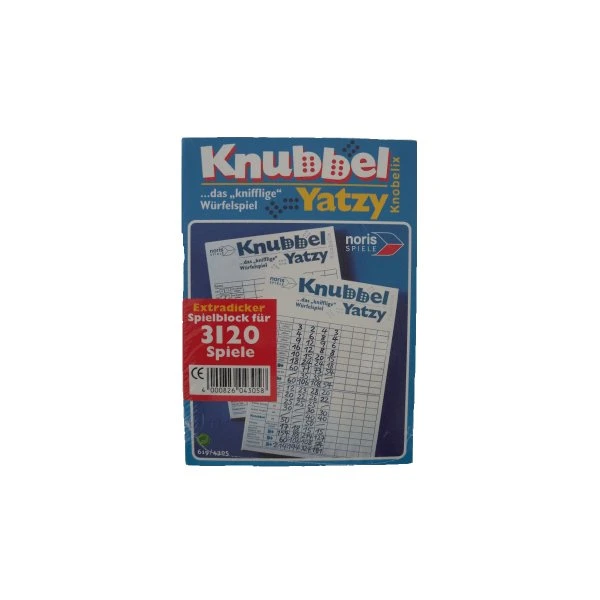 Yatzy - extra großer Spielblock für 3.120 Spiele