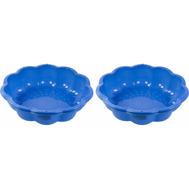 Buddelkasten 2x Sandkasten Planschbecken Kunststoff