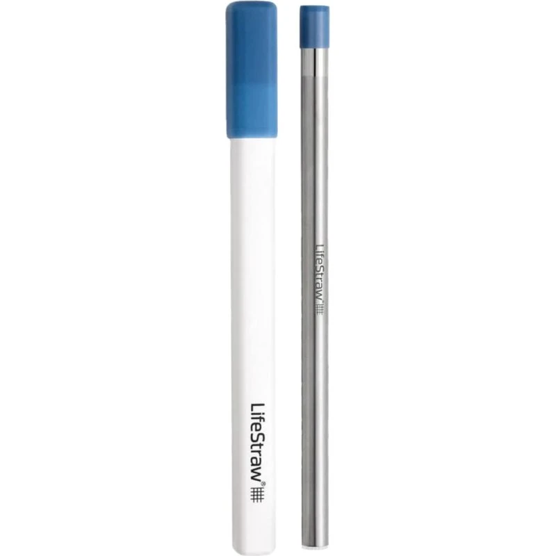 LifeStraw Sip Stormy Blue Edelstahl-Wasserfilterstrohhalm