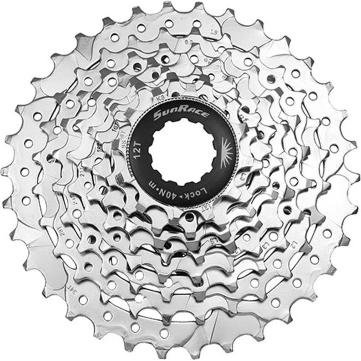 Sunrace CSM66 8v Kassette 11-32 Zähne silber