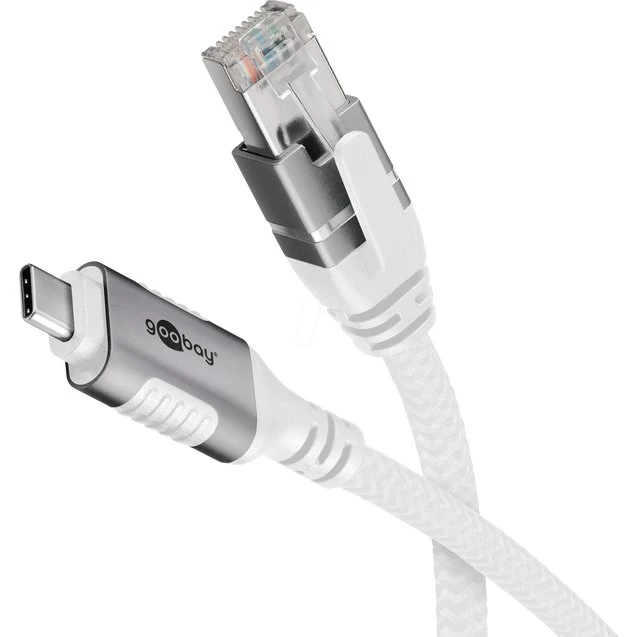 Goobay 74177 USB-C auf RJ45 Ethernet-Kabel 3 m CAT6