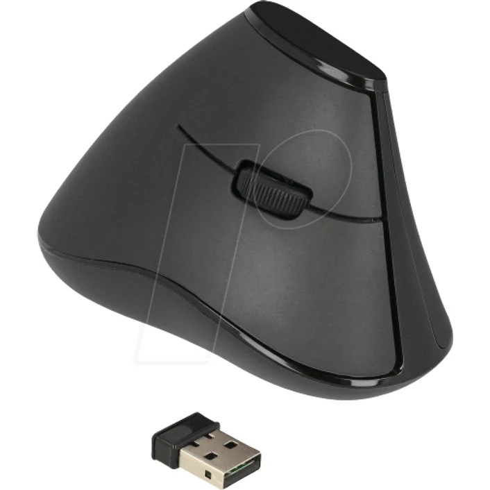 Delock Ergonomische Vertikale Maus 2,4 GHz kabellos