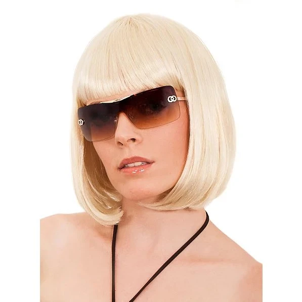 Lumina Pagenkopf-Perücke blond, einteilig, Universalgröße