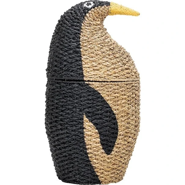 Bloomingville Mini Tazia Pinguin-Aufbewahrungskorb 37x69 cm