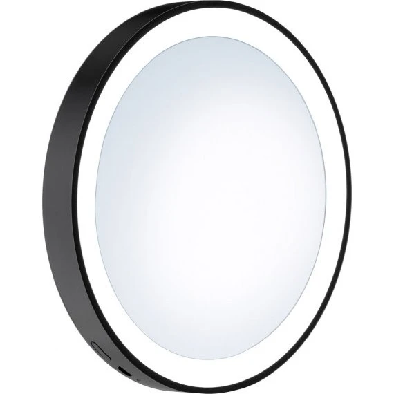 Smedbo Outline Lite FB625 LED Kosmetikspiegel 12 cm schwarz