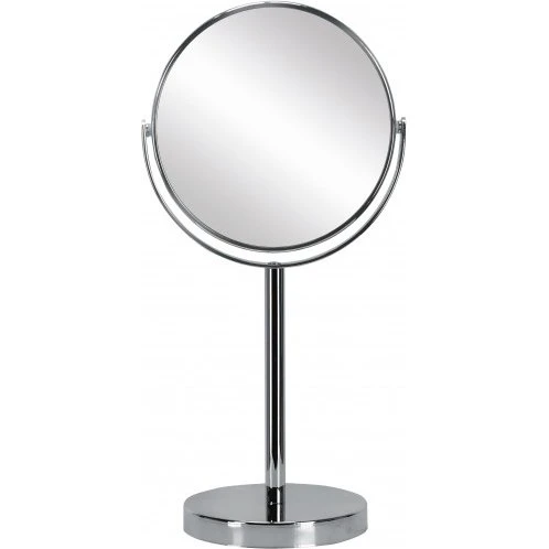 Base Mirror Kosmetikspiegel Silber 15 cm mit 5-facher Lupenfunktion