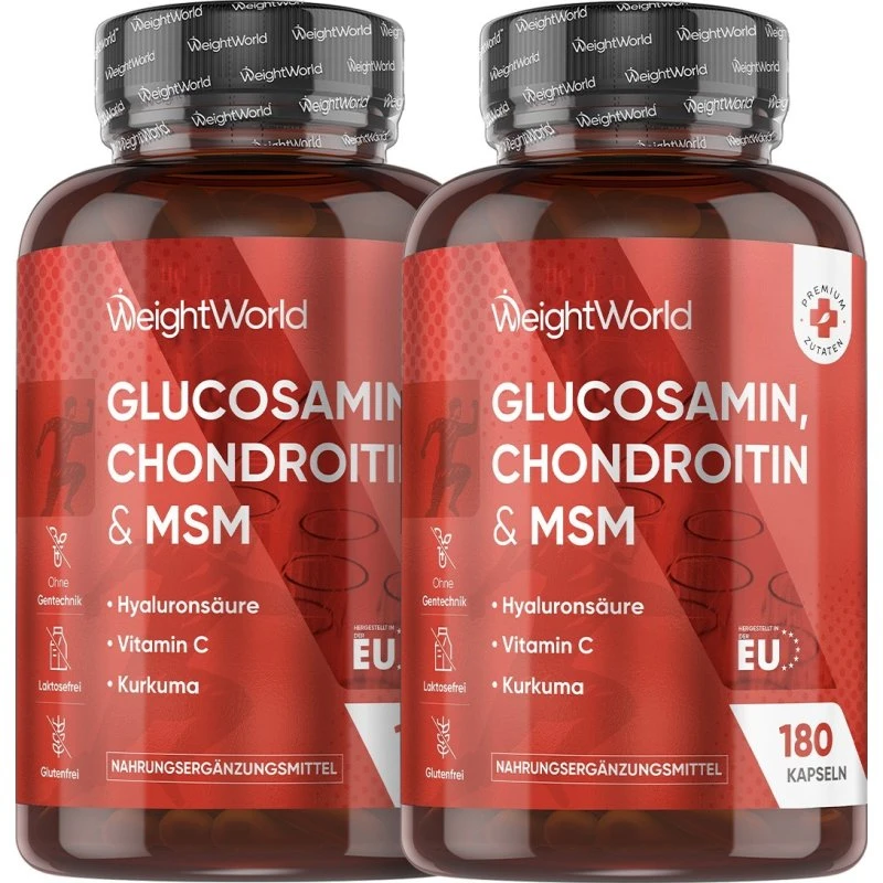 WeightWorld Glucosamin Chondroitin MSM 180 Kapseln