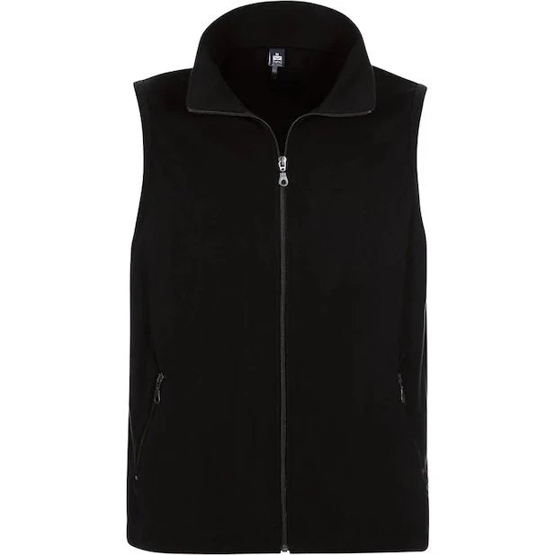 Trigema Fleeceweste Stehkragen Schwarz