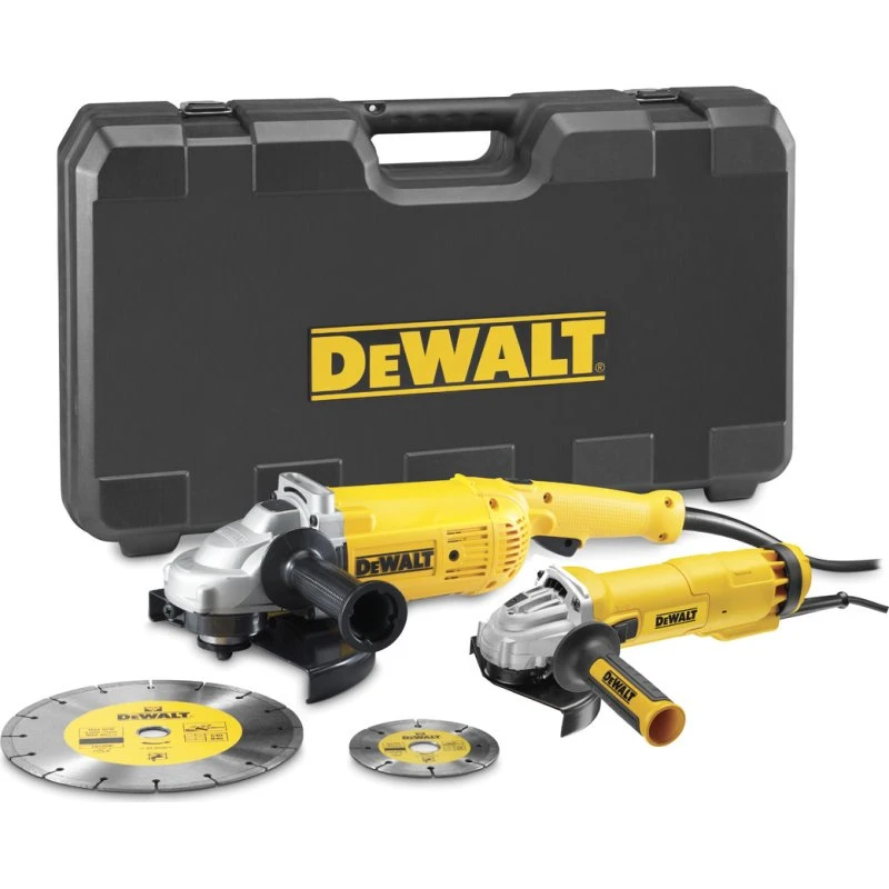 DeWalt DWE492SDT Winkelschleifer-Set 230/125 mm