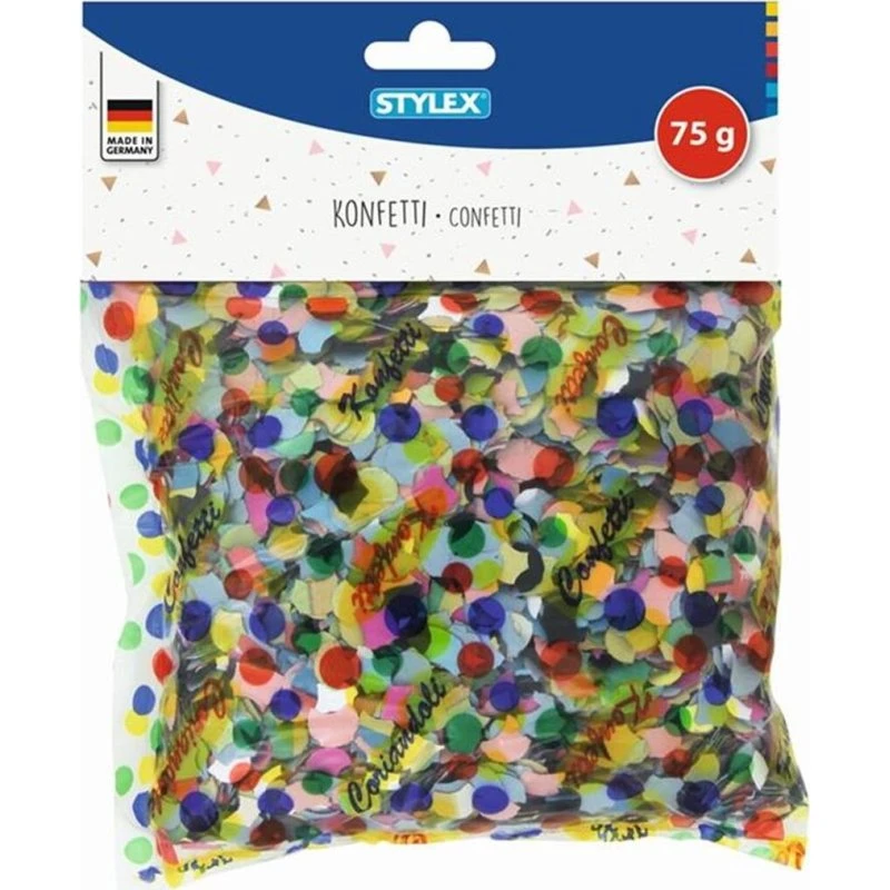STYLEX Konfetti bunt 75 g Beutel