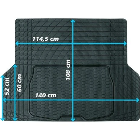 Gummimatte 140 x 108 cm universell zuschneidbar Kofferraumschutz