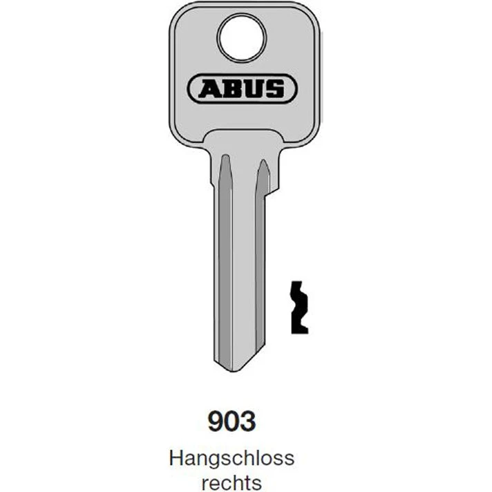 ABUS Schlüsselrohling 903 ohne Einschnitte