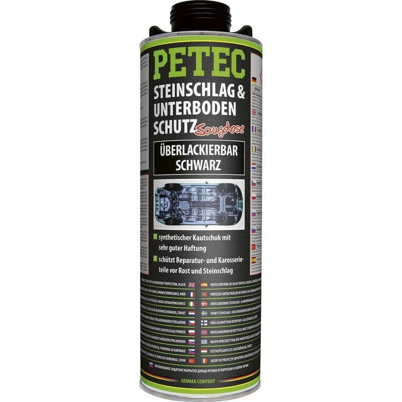 PETEC Steinschlag- & Unterbodenschutz Schwarz 1000 ml