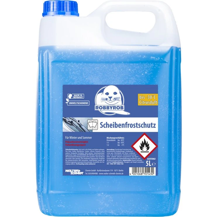 ROBBYROB Scheibenfrostschutz 5 L, blau, bis -30°C