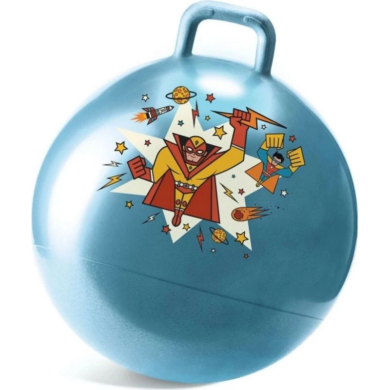 Djeco Hüpfball Superheld Orange, Ø45 cm