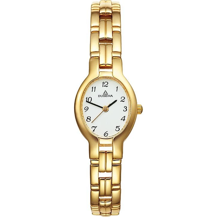 Dugena 1936214 Damenuhr Edelstahl Gold Quartz