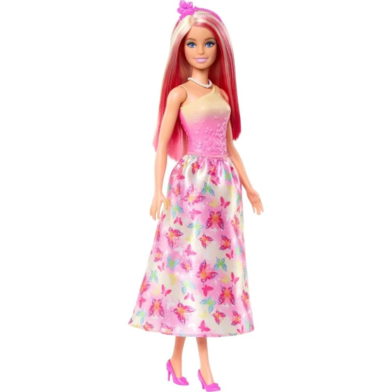 Mattel Barbie Royal-Puppe mit blond-pinkem Haar
