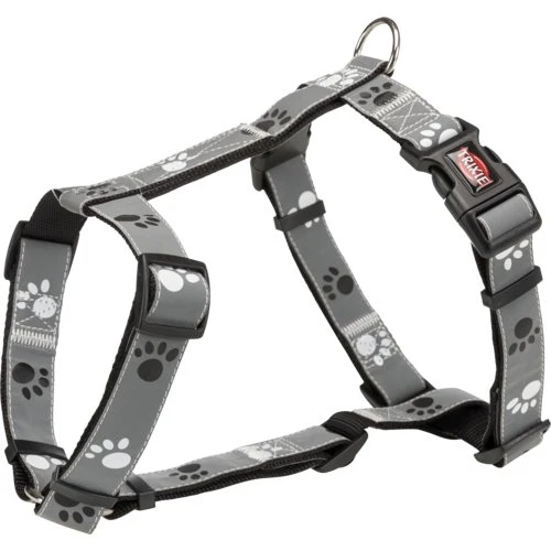 TRIXIE Silver Reflect H-Geschirr XS/S (30–40 cm)