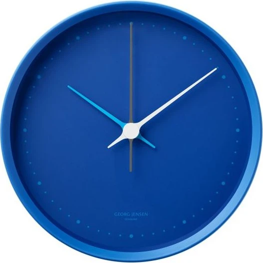 Georg Jensen Henning Koppel Wanduhr Ø 22 cm blau