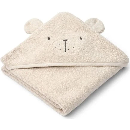 Liewood Albert Polarbear Sandy Kapuzenbadetuch 70x70 cm