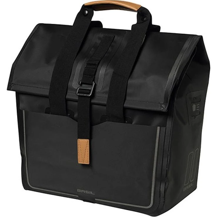 Basil Urban Dry Einzelhecktasche Matt Schwarz 25L