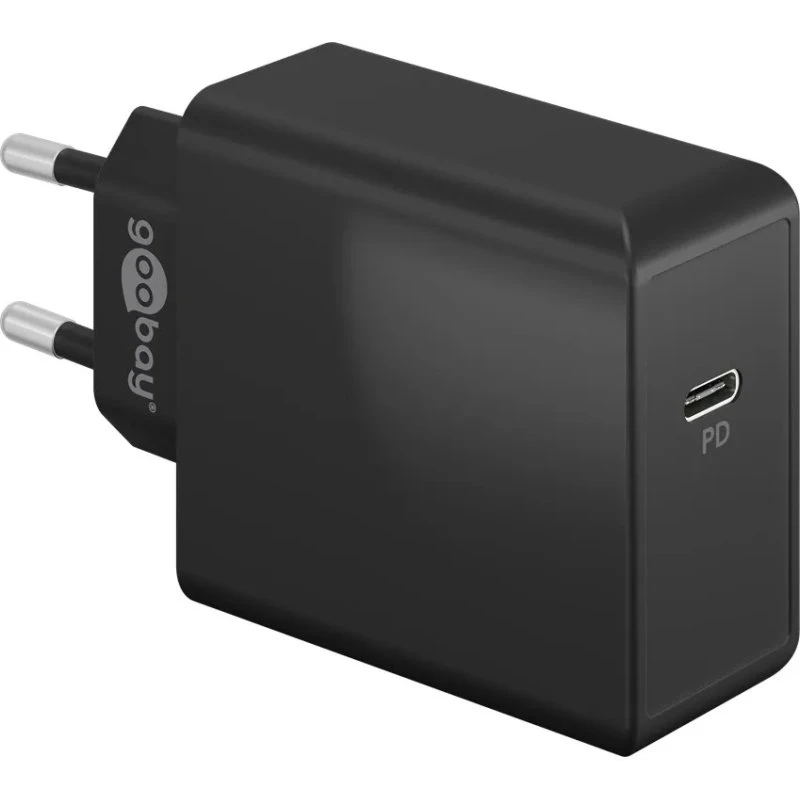 Goobay 61761 USB-C PD 65 W Schnellladegerät schwarz