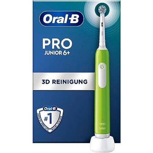 Braun 743027 Junior Base Green Kinderzahnbürste grün