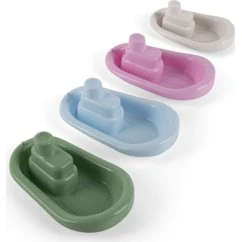 Dantoy Thorbjorn Bådsæt 4-Teiliges Boot-Set, 15 cm, Pastellfarben