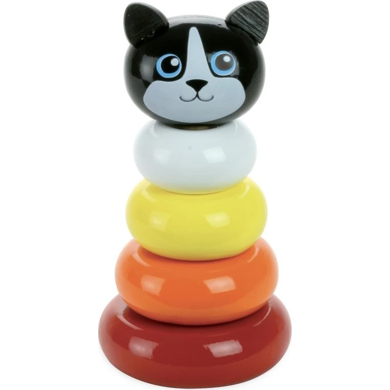 Vilac Katze Minou schwarz/bunt Steckfigur