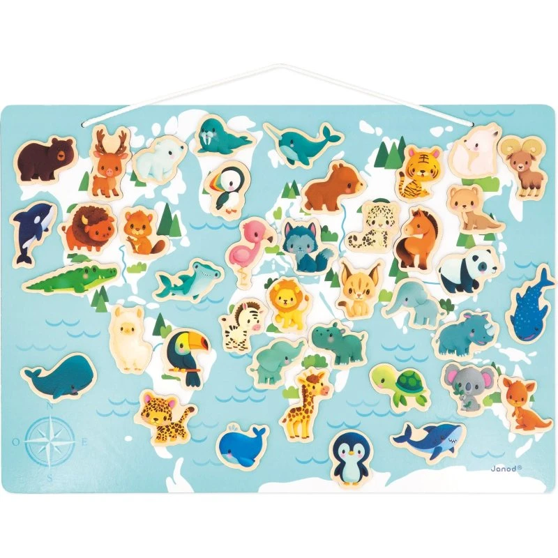 JANOD MINIKIDS Magnetisches Puzzle Tierbabys