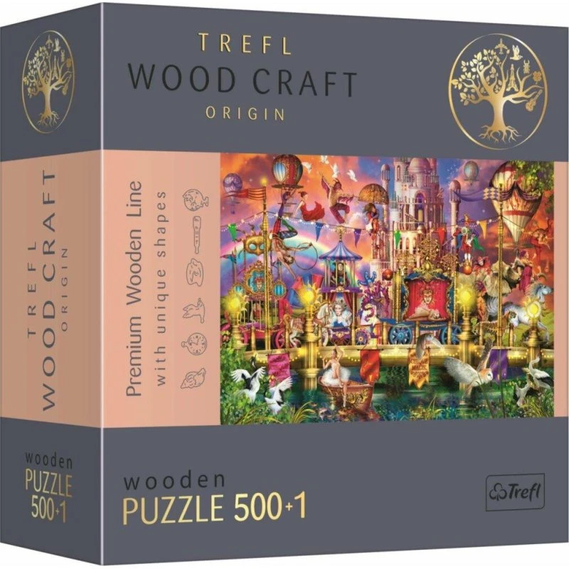 TREFL Wood Craft Origin Holzpuzzle Magische Welt 501 Teile