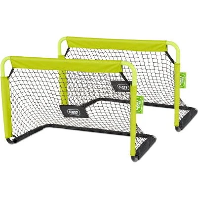 EXIT Tempo Mini-Fußballtor 90x60 cm (2er-Set) grün/schwarz