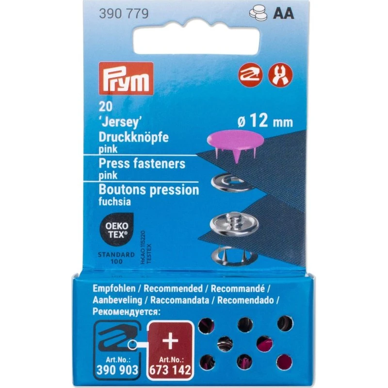Prym Druckknöpfe Jersey 12 mm dunkelbraun (20 Stück)