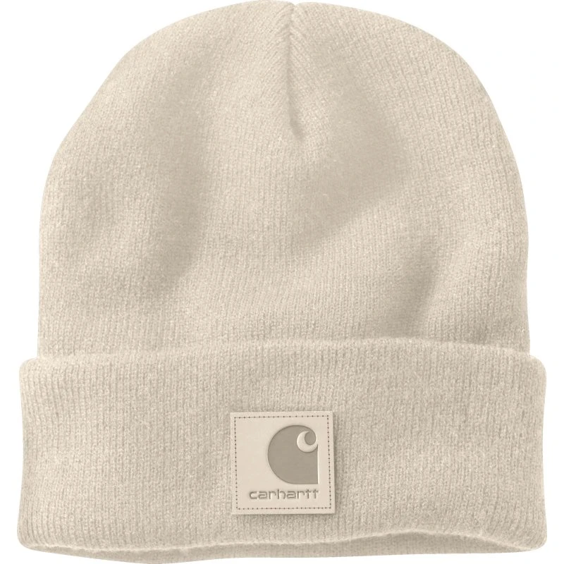 Carhartt Label Watch Strickmütze Oat Milk