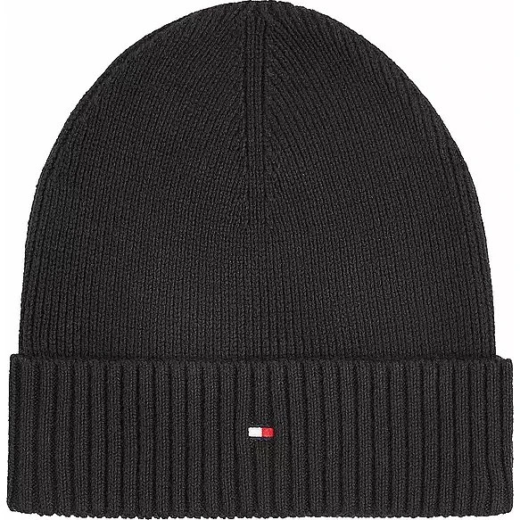 Tommy Hilfiger Flag Pima Cotton Beanie Grau