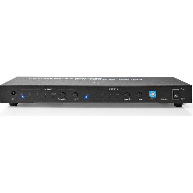 Nedis HDMI Matrix Switch 4x2 4K@60Hz anthrazit