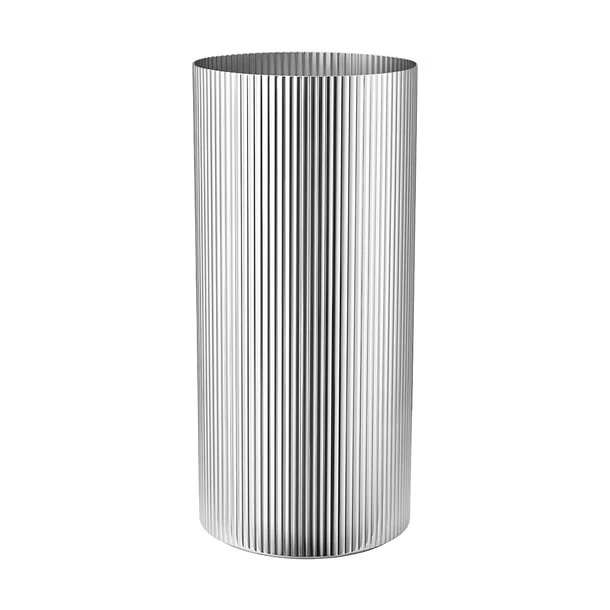 Georg Jensen Bernadotte Vase groß 26 cm Edelstahl