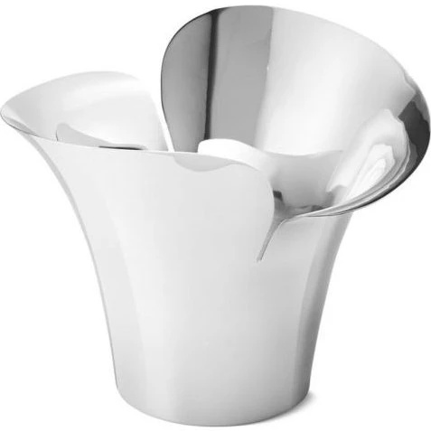 Georg Jensen Bloom Botanica Übertopf 19 cm Edelstahl