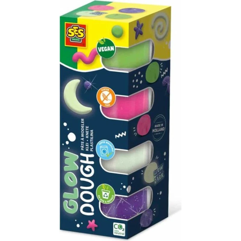 SES Creative Feel Good Glow Knete 4x90g