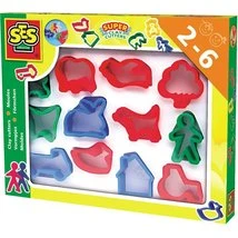 SES Ausstechformen 12 Stück Knetgummiformen