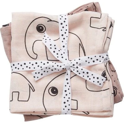 Done by Deer Swaddle Contour Powder 2erSet 120x120cm
