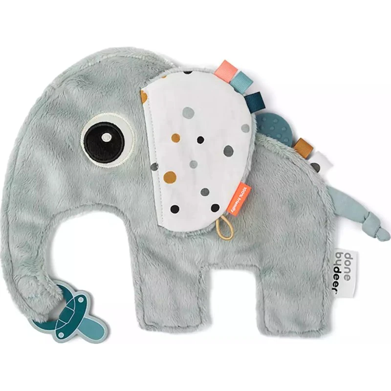 Done by Deer Cozy Friend Elphee Blue Schnuller-Kuscheltuch