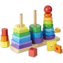 Melissa & Doug Geometrischer Stapler aus Holz