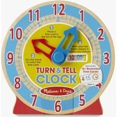 Melissa & Doug Lernuhr mit drehbaren Zeigern