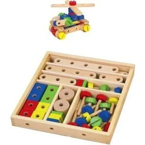 Viga Holzbaukasten 53tlg. Konstruktionsset