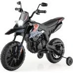 Aprilia Elektro-Kindermotorrad 12V mit Stützrädern, Rot