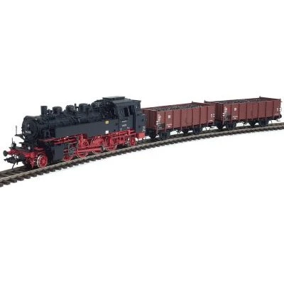 Lenz 43286-82 BR 86 050 DR Ep.III mit 2 Om12-Güterwagen